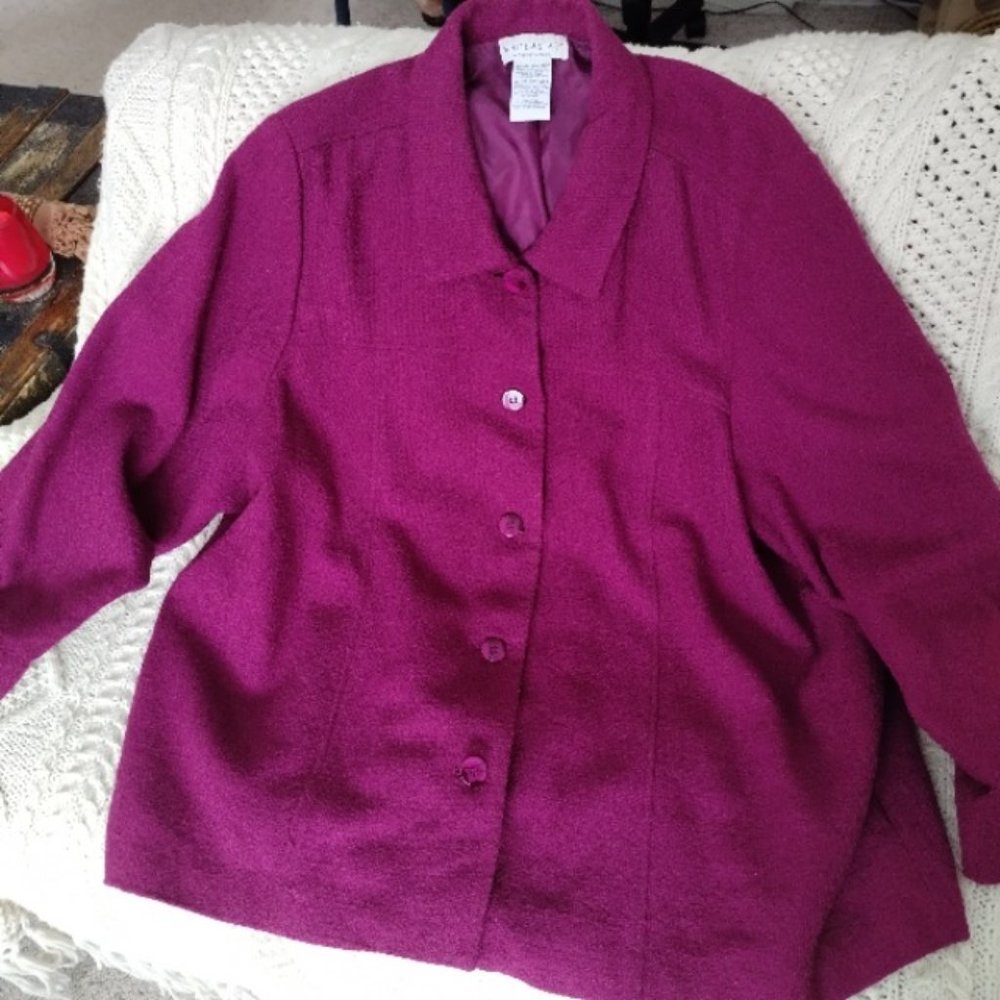Vintage Textured Fully Lined Jacket / Blazer